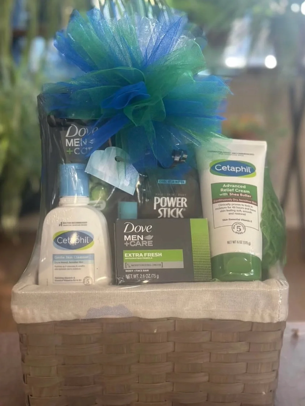 Cetaphil & Dove Men+Care Bath & Body Gift Set - gift basket